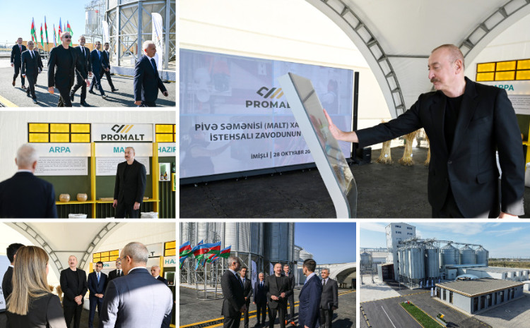 Barley malt processing facility of “Promalt” LLC inaugurated in Imishli  Barley malt processing facility of “Promalt” LLC inaugurated in Imishli