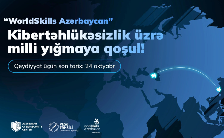 "WorldSkills Şanxay 2026" kibertəhlükəsizlik yarışının milli komanda seçimləri başladı: Azərbaycanı təmsil et! 