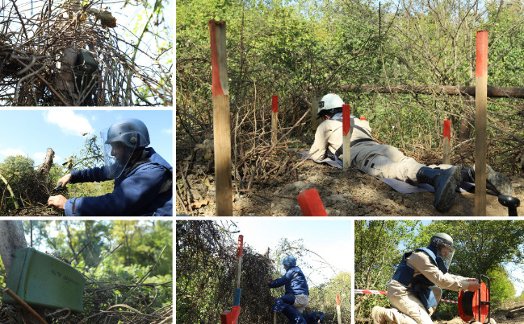 Xocavənd rayonunda istiqamətlə idarəolunan qəlpələnən MON-50 tələ minası aşkarlanıb 