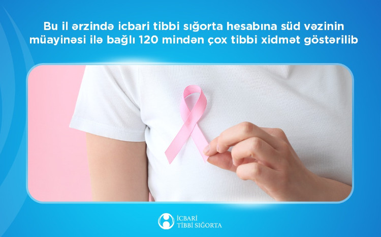 Bu il süd vəzi müayinəsi üzrə 120 mindən çox tibbi xidmət icbari sığorta hesabına göstərilib 