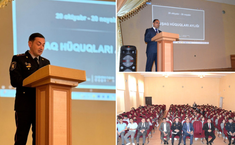 Uşaq Hüquqları Aylığı çərçivəsində Naftalanda hüquqi-maarifləndici tədbir keçirilib 