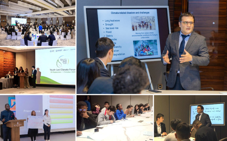 Coğrafiya İnstitutunun əməkdaşı Gənclərin Iqlim Forumunda İnstitutu təmsil edib 