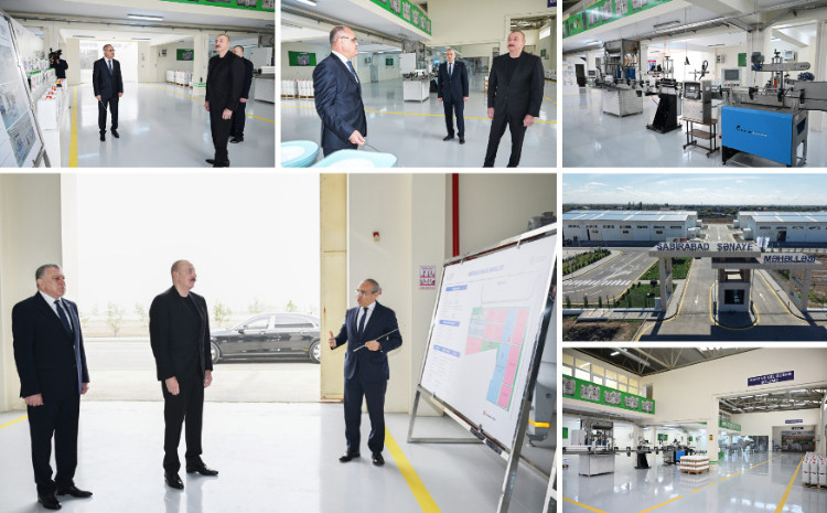 President Ilham Aliyev visited agrochemical production facility in Sabirabad  President Ilham Aliyev visited agrochemical production facility in Sabirabad
