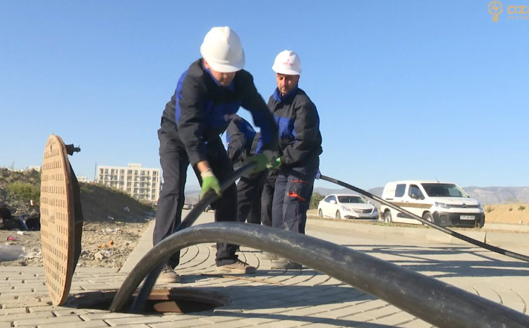 “Azərişıq” ASC Ağdamın elektrik şəbəkəsini yeniləyir - VİDEO