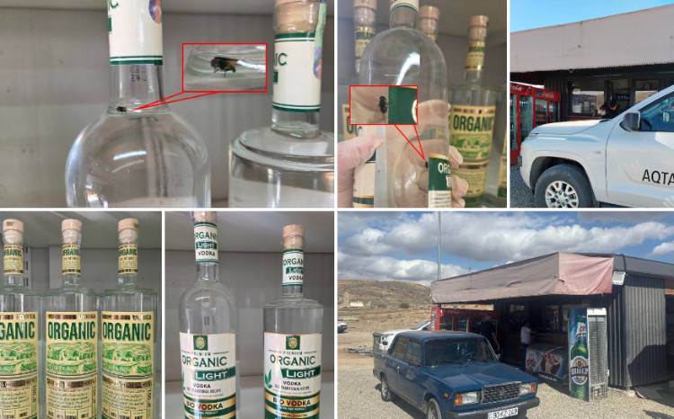 Cəbrayılda ərzaq mağazasında saxta alkoqollu içkilər aşkarlanıb 