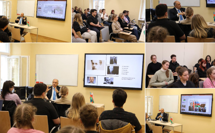 BSU-nun rektoru Varşava Universitetində mühazirə ilə çıxış edib 