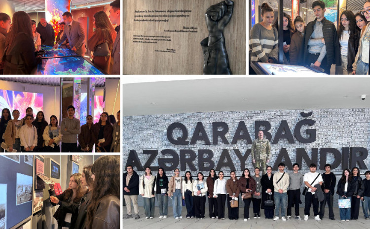 BSU-nun tələbələri Zəfər Muzeyini ziyarət ediblər 