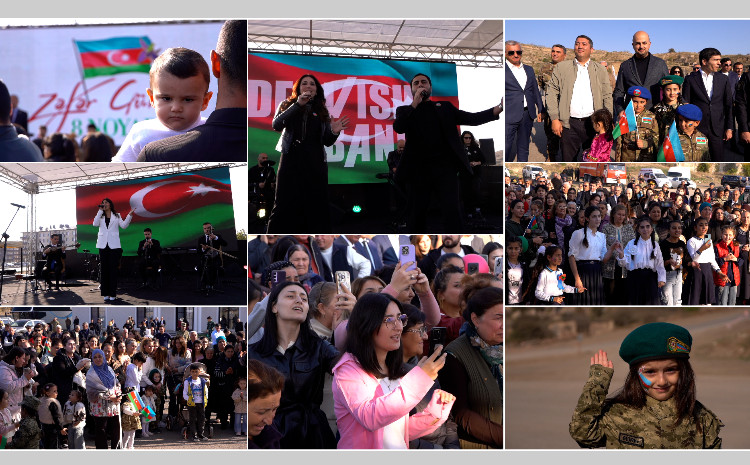 Cəbrayıl şəhərində Zəfər Günü qeyd olunub 