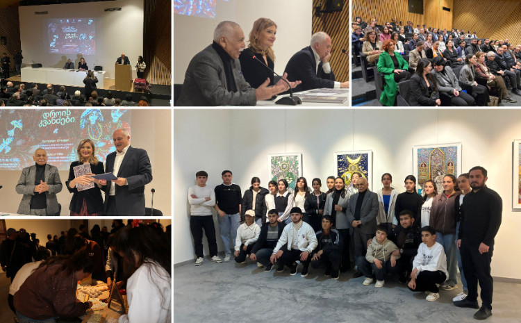 В Болнисском музее открылась выставка Народного художника Азербайджана Арифа Гусейнова «Узелки времени» 