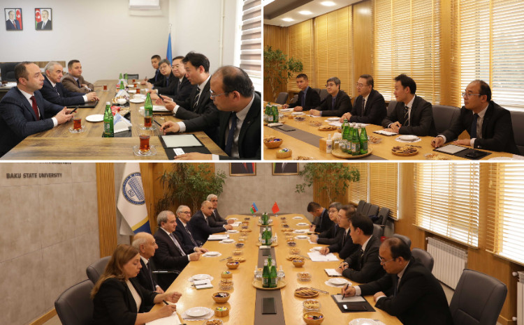 Çin Xalq Respublikasının Şanxay Siyasi Elmlər və Hüquq Universitetinin nümayəndə heyəti BDU-da 