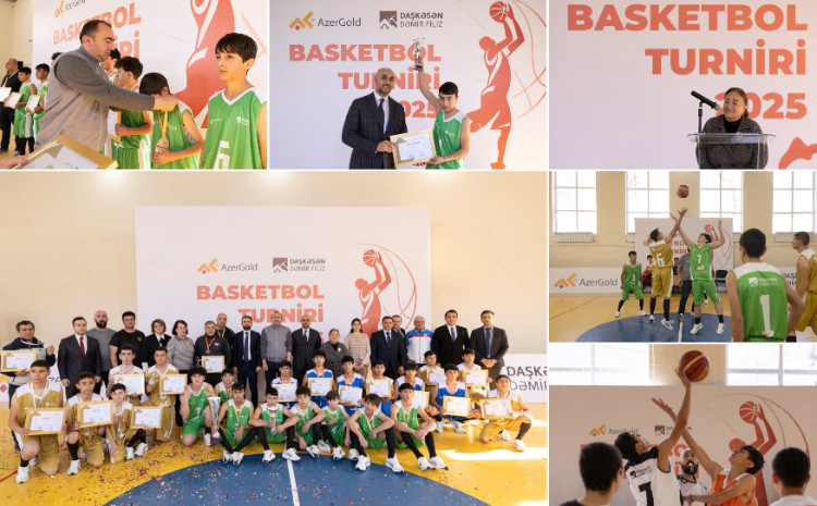 В Дашкесане прошёл баскетбольный турнир среди школьников 