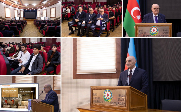 “AzerGold”un müşavirinin BDU-da ustad dərsi 