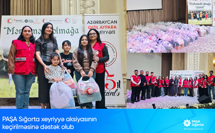 PAŞA Sığorta “Mərhəmətli Olmağa Tələsin” xeyriyyə aksiyasına dəstək olub 