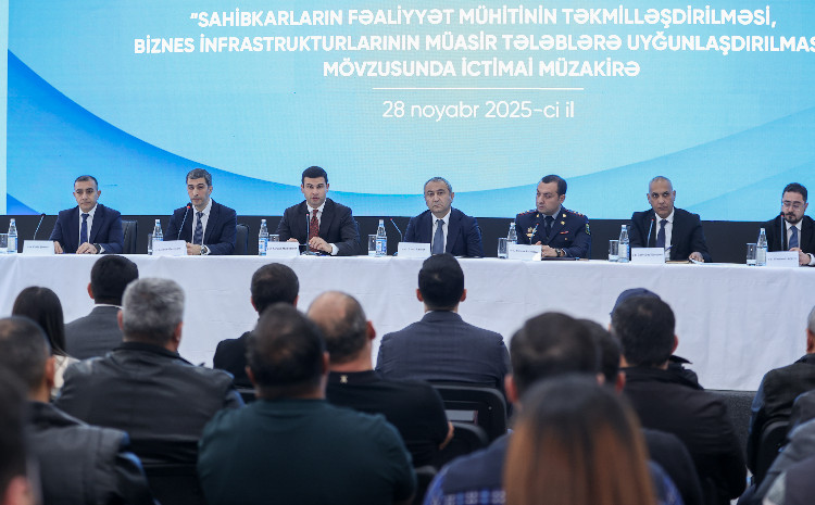 Sahibkarların fəaliyyət mühitinin yaxşılaşdırılması ilə bağlı ictimai müzakirə keçirilib 