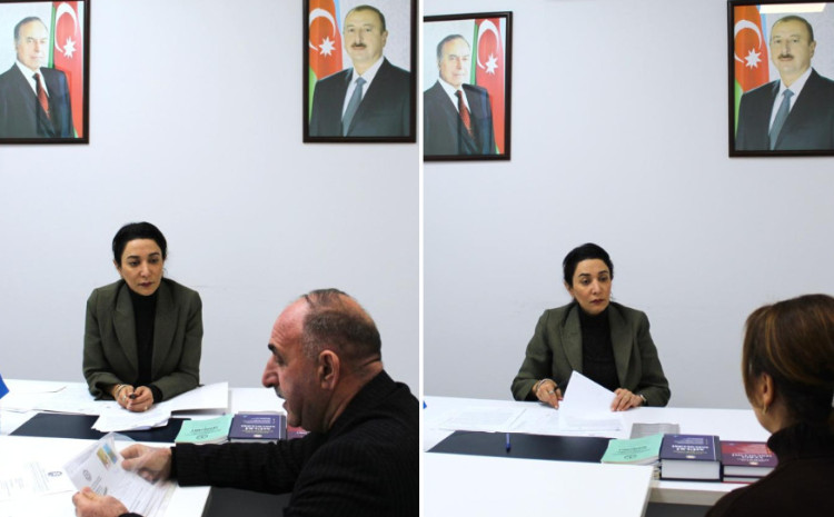 Ombudsman Səbinə Əliyeva vətəndaşları qəbul edib 