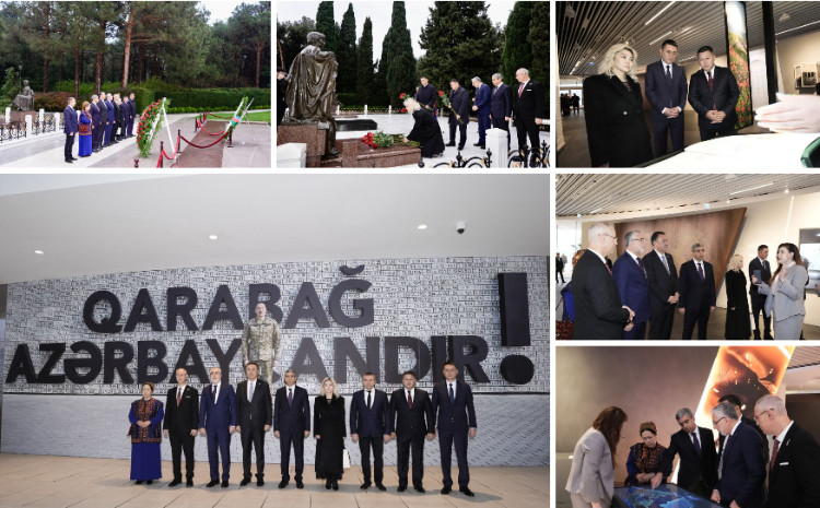 TDT əmək, məşğulluq və sosial müdafiə nazirlərinin birinci iclasının iştirakçıları Fəxri xiyabanı və Zəfər parkını ziyarət ediblər 