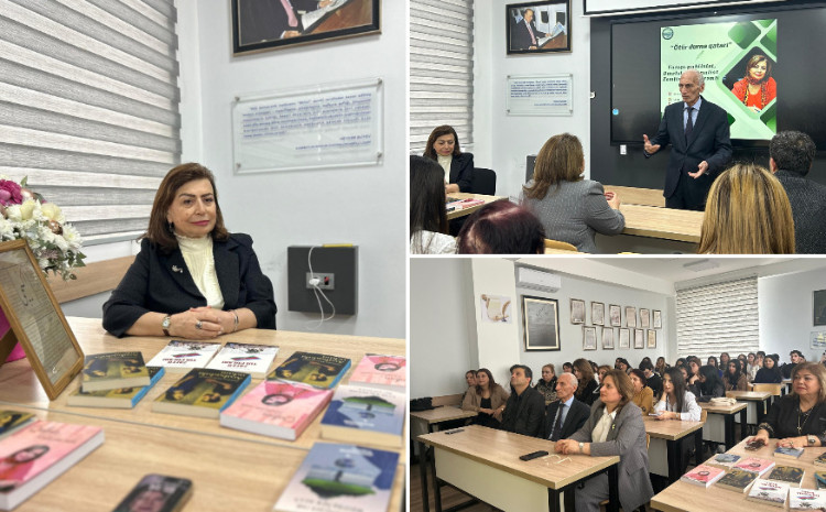 BDU-da Əməkdar jurnalist Zemfira Məhərrəmli ilə görüş 