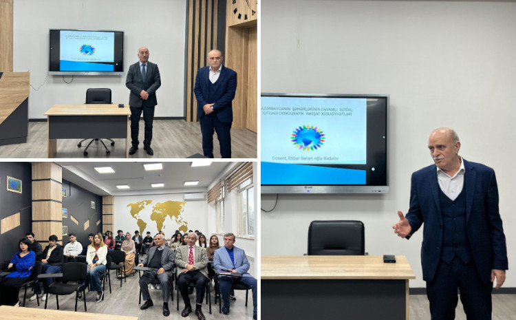 Demoqraf alim BDU-da demoqrafik mövzuda məruzə edib 