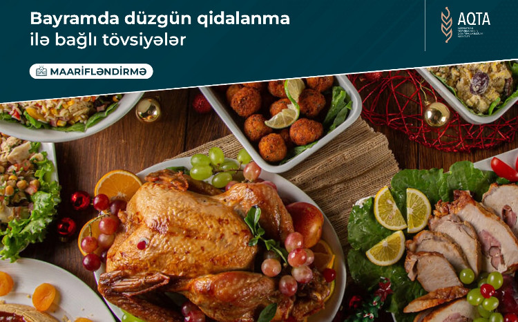 Bayramda düzgün qidalanma ilə bağlı tövsiyələr 