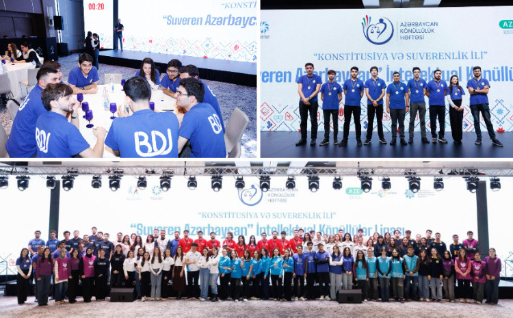 BDU könüllüləri “Suveren Azərbaycan” İntellektual Könüllülər Liqasının qalibi olub 