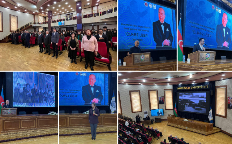 BDU-da “Ölməz Lider” adlı tədbir keçirilib 