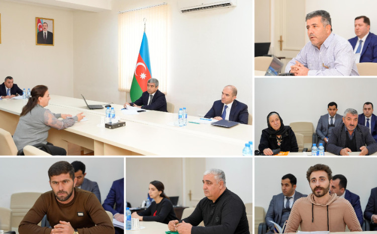 Nazir Anar Əliyev Kürdəmirdə vətəndaşları qəbul edib 