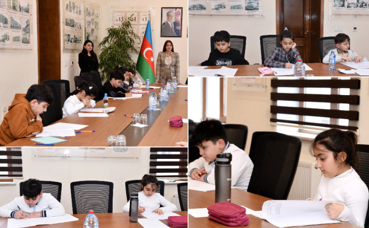 İstedadlı şagirdlər imtahan verib 