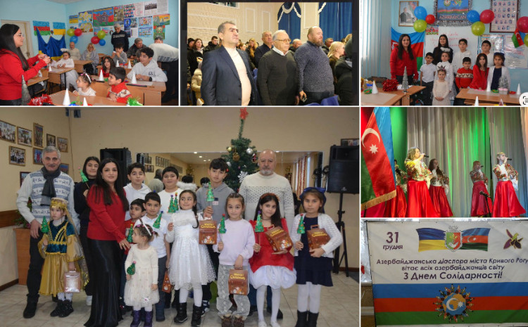 Ukraynadakı soydaşlarımız Həmrəylik Günündə bir araya gəliblər 