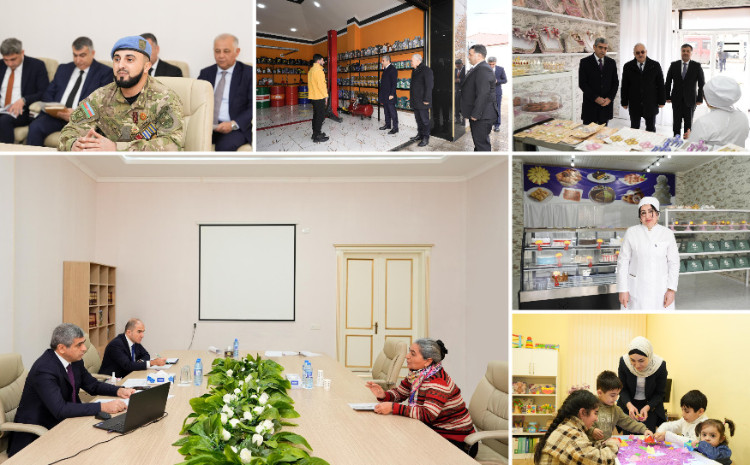 Nazir Anar Əliyev Ağdamda vətəndaşları qəbul edib 