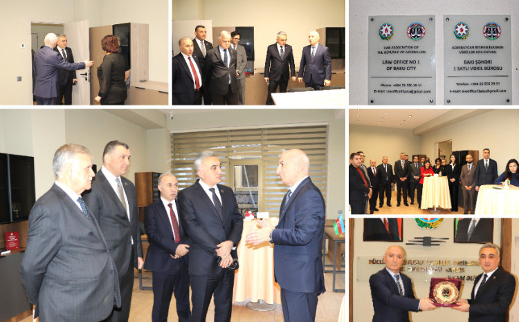 Bakı şəhəri 1 saylı Vəkil Bürosunun yeni inzibati binasının açılış mərasimi keçirilib 