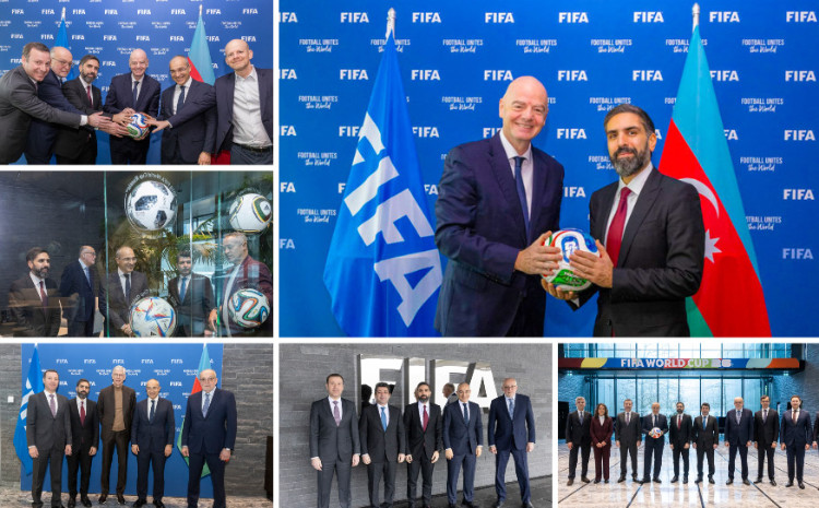 Rövşən Nəcəf FIFA prezidenti ilə görüşüb 