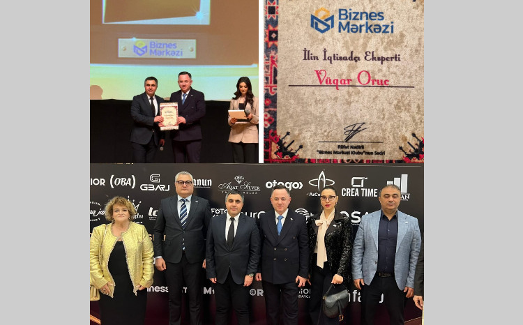 Vüqar Oruc “İlin iqtisadçı-eksperti” mükafatına layiq görüldü - VİDEO