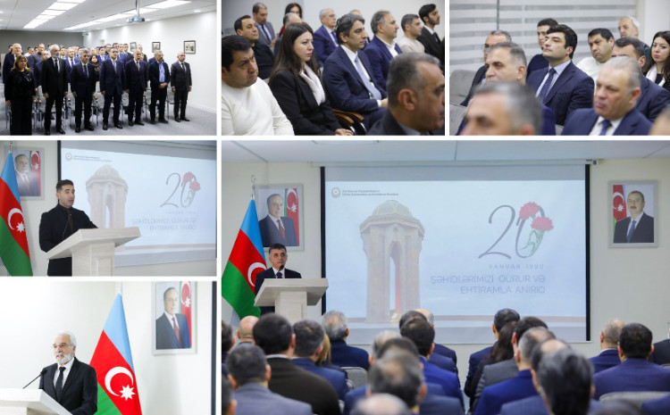 В Государственном комитете по градостроительству и архитектуре почтили память жертв 20 Января 