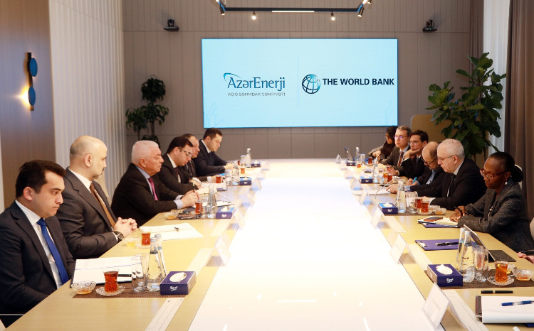 “AzərEnerji” və Dünya Bankı nümayəndə heyətlərinin görüşü olub 
