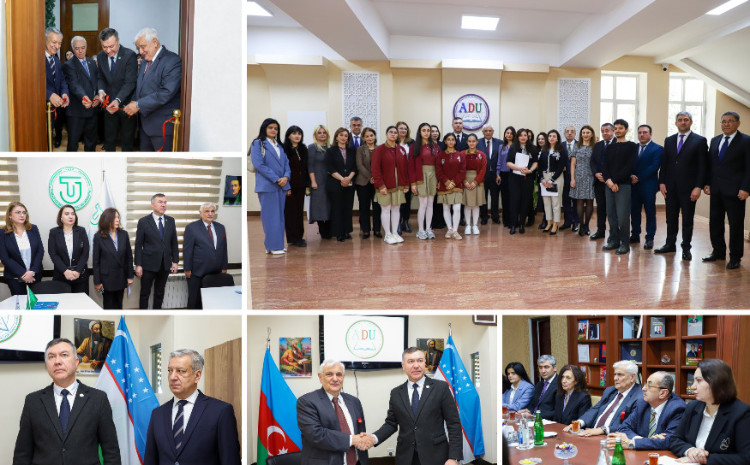 ADU-da Özbək dili və Ədəbiyyatı Mərkəzinin açılışı olub 