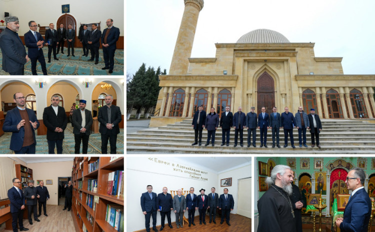Dövlət Komitəsinin sədri Sumqayıtda dini ibadətgahları ziyarət edib 