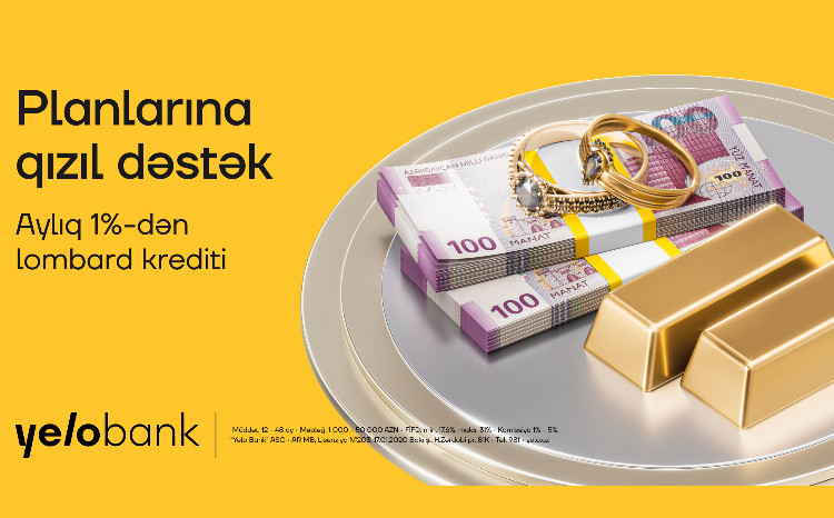 Выгодное предложение от Yelo Bank: кредиты под залог золота от 1% в месяц! 