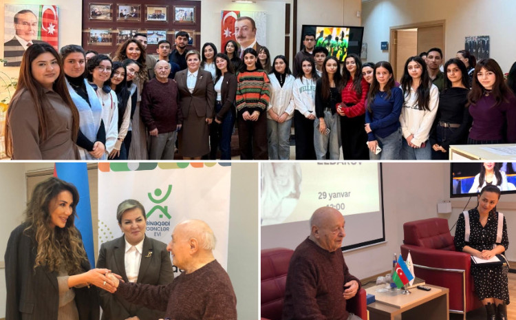 Binəqədi Gənclər Evində Xalq rəssamı Ömər Eldarov ilə İmza saatı keçirilib 