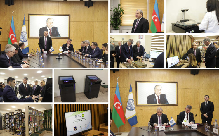 BDU Elmi Kitabxanasının elektron bölməsinin bp-nin dəstəyi ilə yenidənqurulmadan sonra açılış mərasimi 