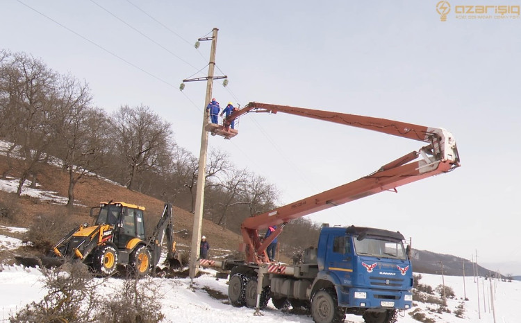 “Azərişıq” ASC Şahdağ istiqamətində xətləri yeniləyir - VİDEO