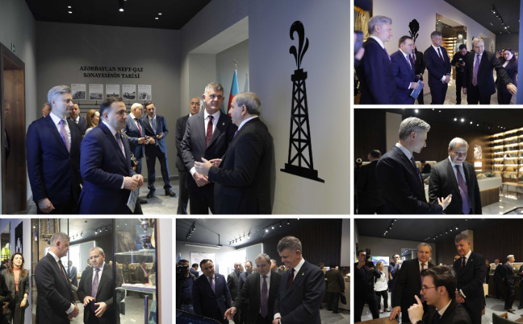 bp-nin regional prezidenti Cio Kristofoli BDU-nun Faydalı qazıntılar muzeyinin fəaliyyəti ilə tanış olub 