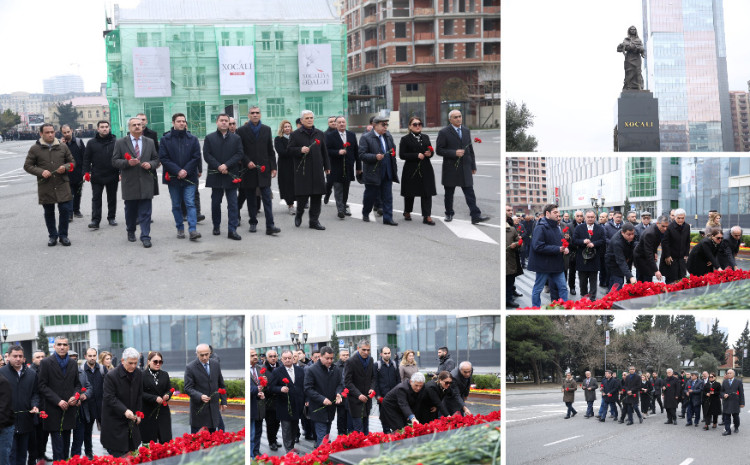 Pedaqoji Universitetin kollektivi "Ana harayı" abidəsini ziyarət edib 