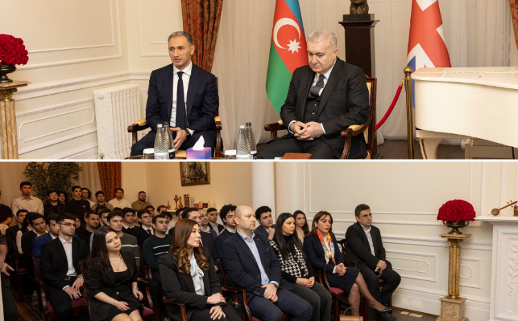 Nazir Rəşad Nəbiyev Birləşmiş Krallıqda texnologiya sahəsində fəaliyyət göstərən diaspor üzvləri və tələbələrlə görüşüb 