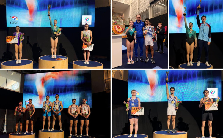 Joy of medals from an international tournament 