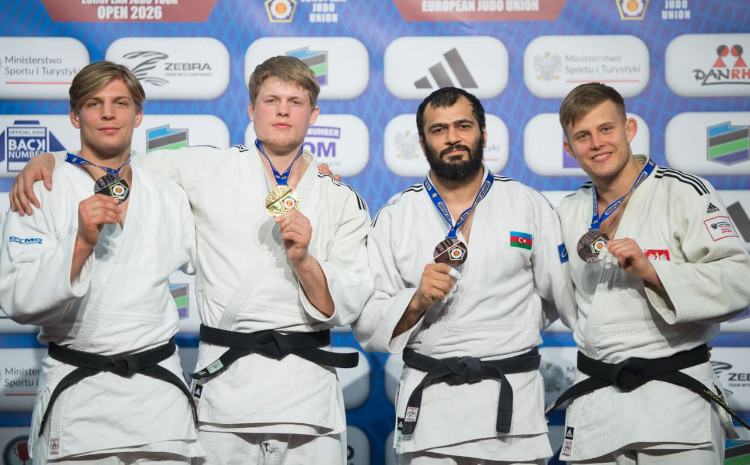 Azərbaycan cüdoçularından Varşavada daha iki medal 