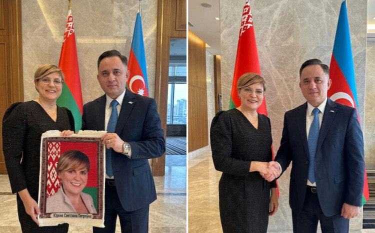 AQC sədri Belarusda CED rəhbəri ilə görüşüb 