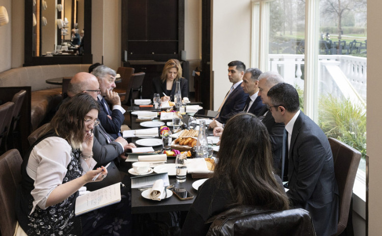 Министр Рашад Набиев встретился в Лондоне с торговым посланником Великобритании по Азербайджану, членом Палаты лордов 