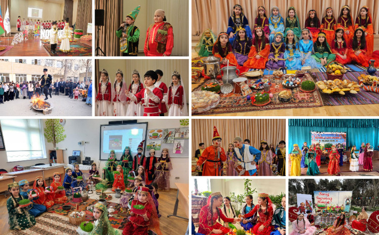 Məktəblilərin bahar sevinci 