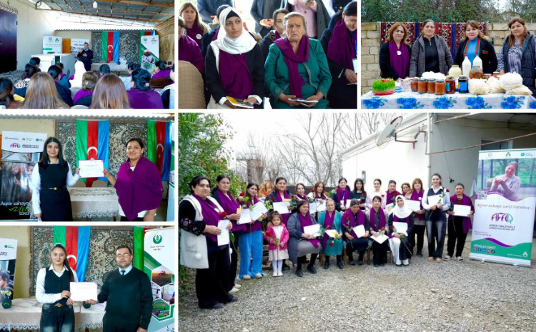 AFAQ layihəsi çərçivəsində Füzulidə qadın fermerlərə avadanlıqlar təqdim olunub 