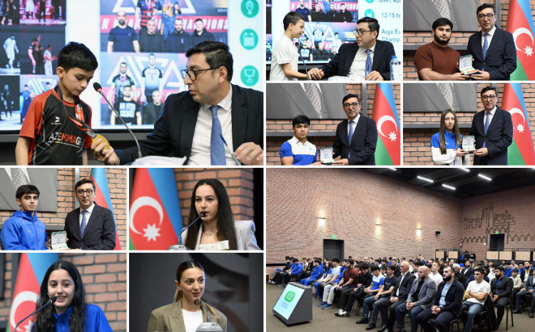 Nazir beynəlxalq uğur qazanan idmançılarla bir araya gəldi 